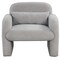 Modern Accent Chair with Waist Pillow and Armrests for Living Room Bedroom